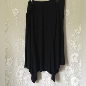 Black Cato Scarf Whimsical Bohemian Maxi Skirt